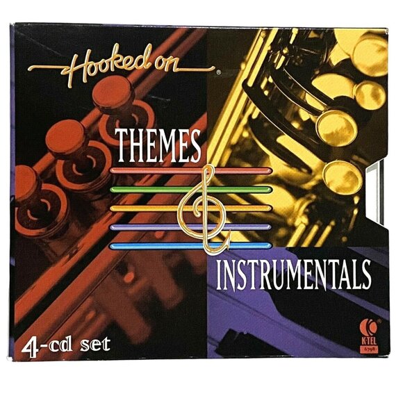 K-Tel Hooked on Themes & Instrumentals 4 CD Box Set - Picture 2 of 10